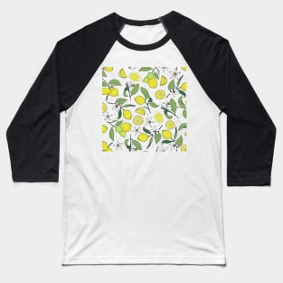 lemons on white Baseball T-Shirt